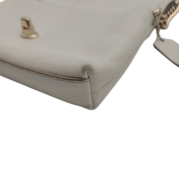 VTG Coach Cream Flap Twist Lock Purse - Picture 7 of 16